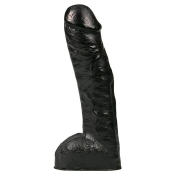 All Black Riesendildo All Black Realistischer schwarzer Dildo 29 cm