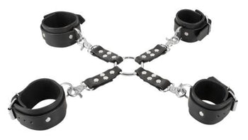 Zado Handschellen Luxus Leder-Bondage-Set