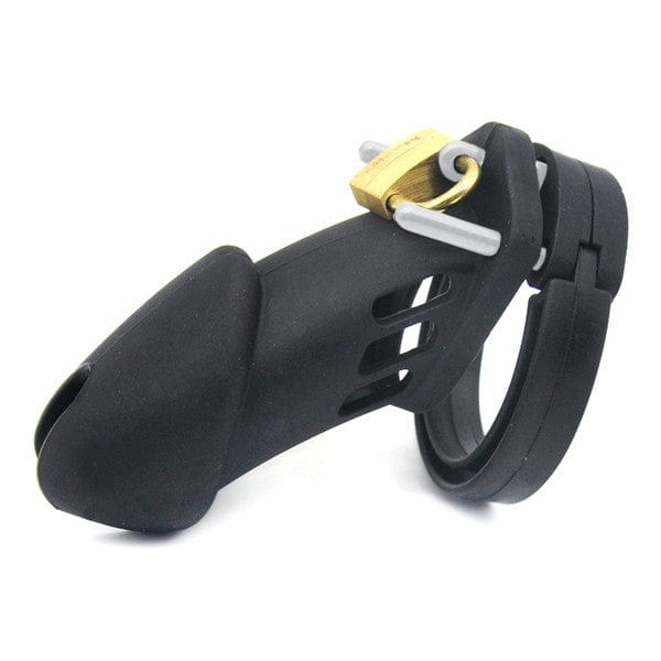 Peniskäfig Steppy Schwarz 9cm - Keuschheitskäfig 30mm