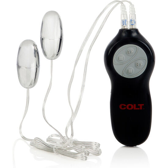 Vibrator Colt 7 Function Twin Turbo Bullets Silber 3 cm