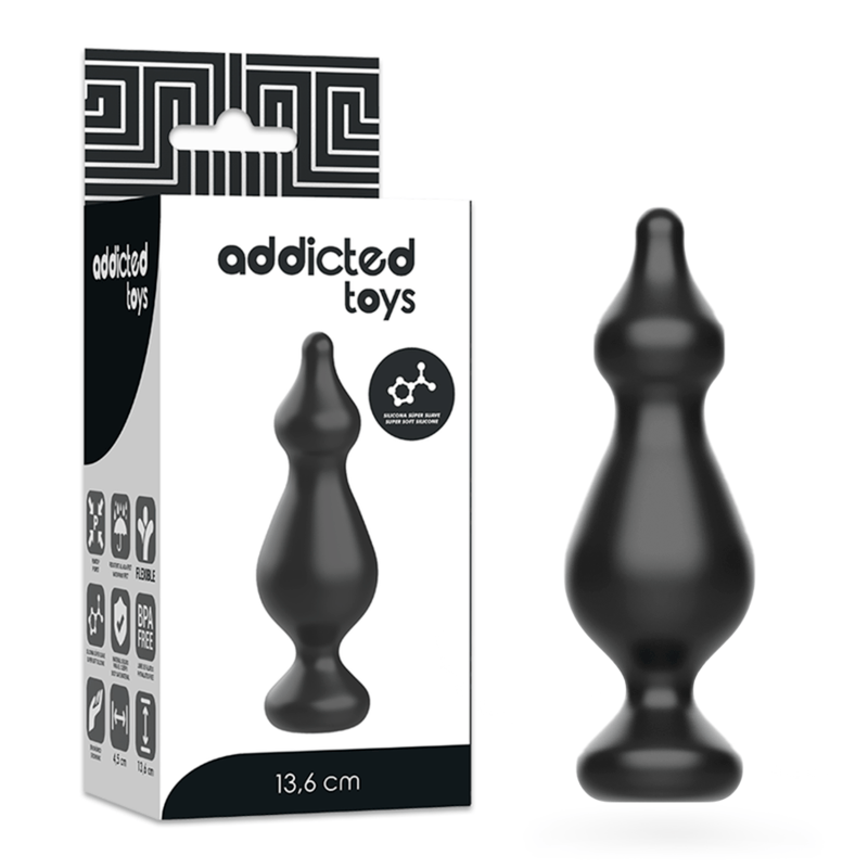 Analplug Schwarz 13,6 x 4,5 cm