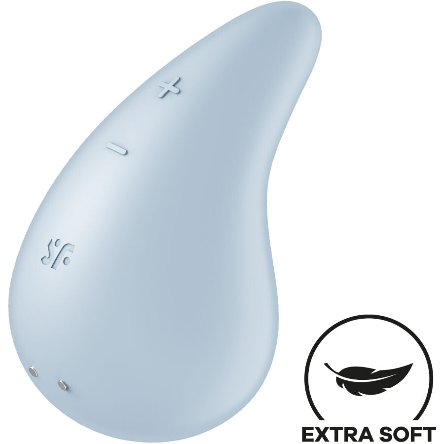 Auflegevibrator Satisfyer Dew Drop Extra Soft Blau