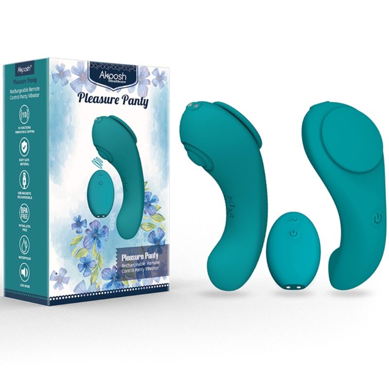 Pleasure Panty Slip-Vibrator mit Fernbedienung Grün