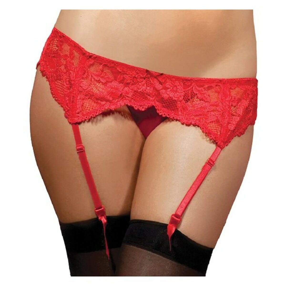 Strumpfband Seven Til Midnight 9555 Rot S/M