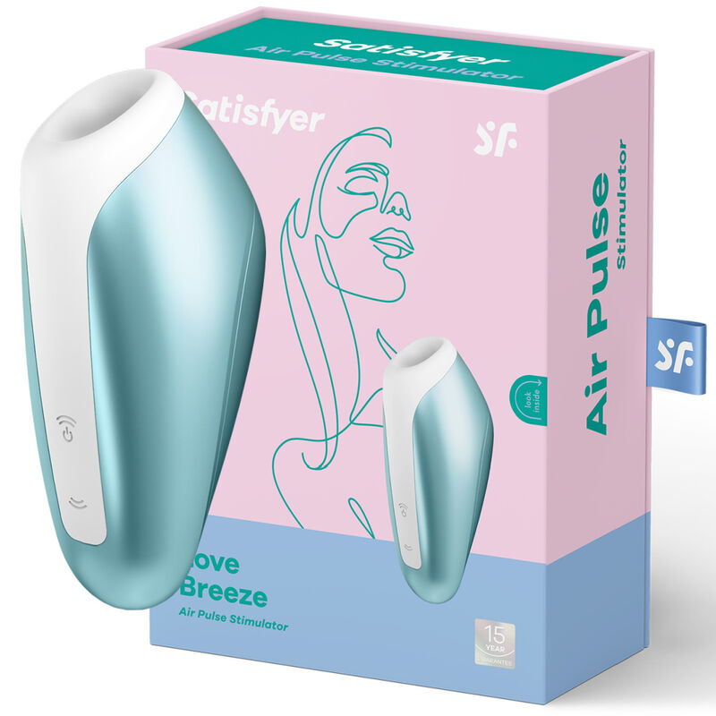 Vibrator Love Breeze Succionador Ice Blue