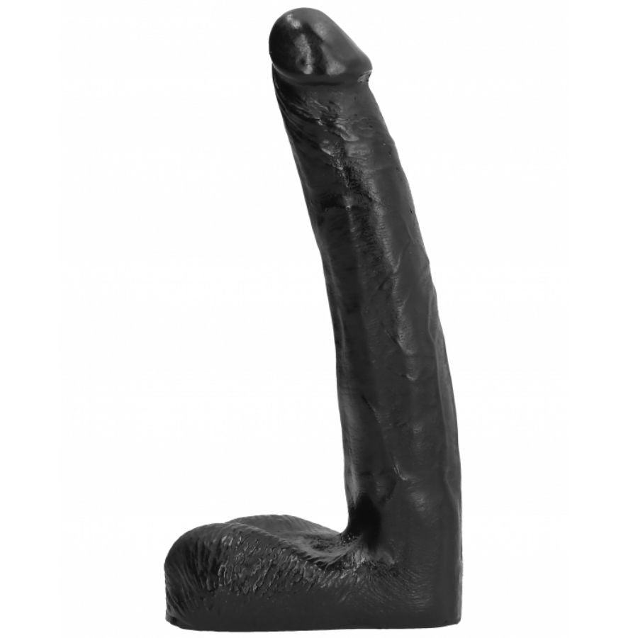 Dildo realistischer All Black Schwarz 21 x 3,5 cm