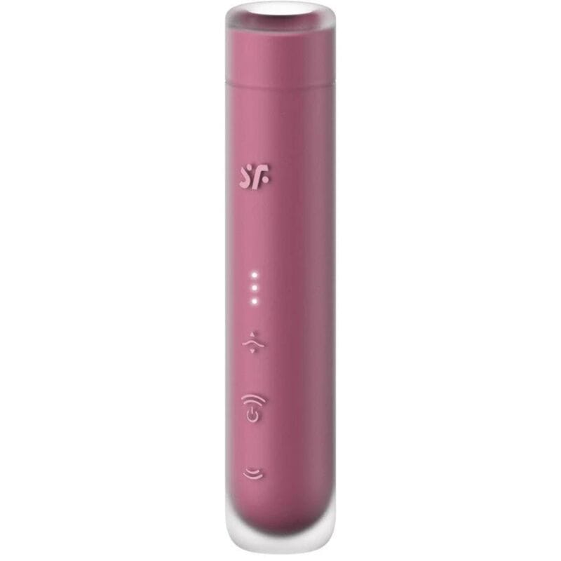Auflegevibrator First Kiss Wave Klitoris-Stimulator Granat