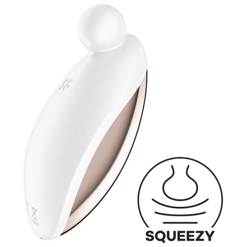 Auflegevibrator Spot On 2 mit runder Spitze Weiß