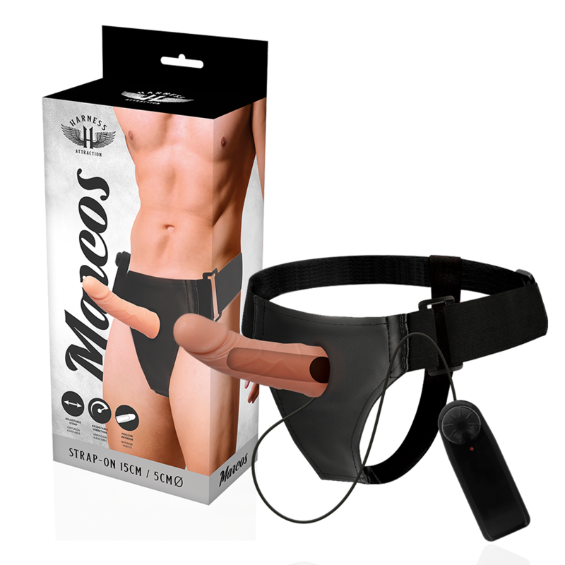 Hohl-Strap-on Weiß (15 cm)