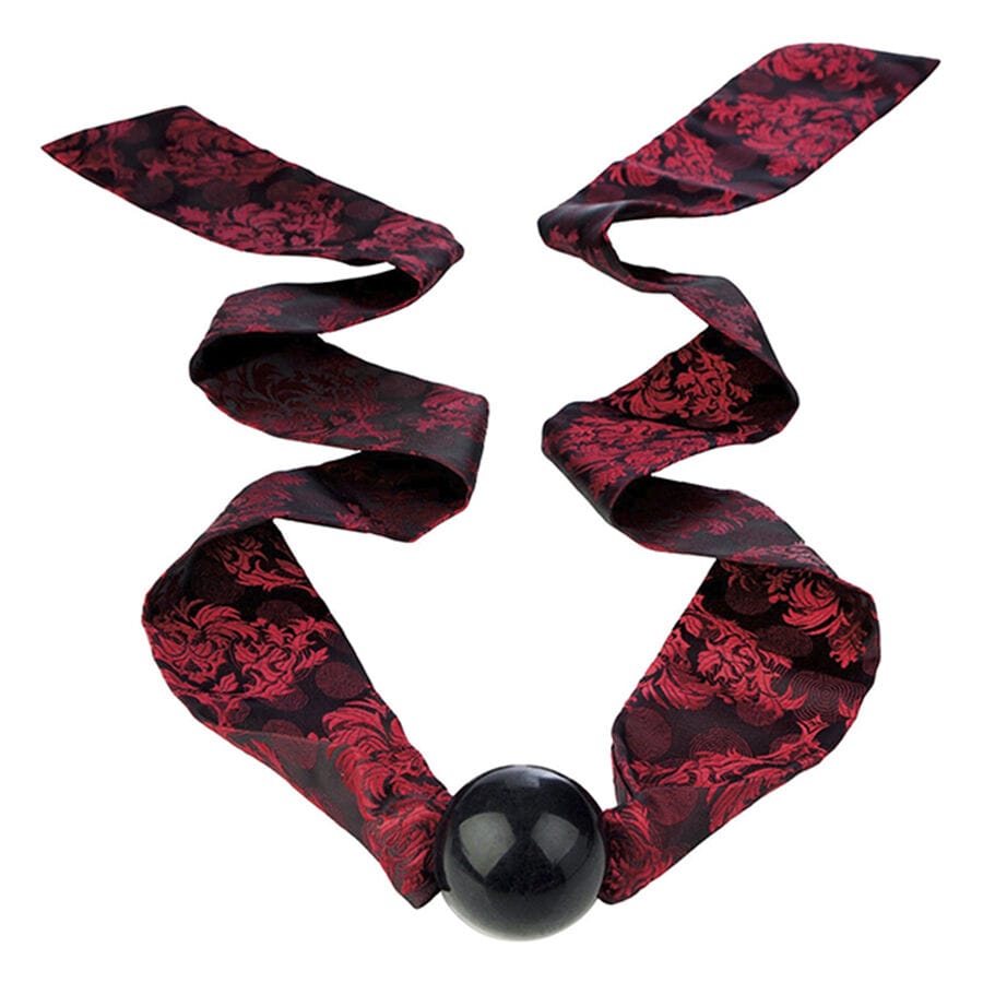 Mundknebel Scandal Ball Gag mit schwarz-roter Schleife