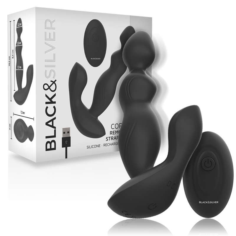 Analplug Cora mit Vibration und Fernbedienung Türkis