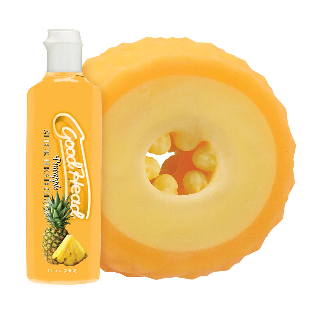 Masturbator-Set GoodHead Ananas Gelb 8,4 x Ø 8,4 cm
