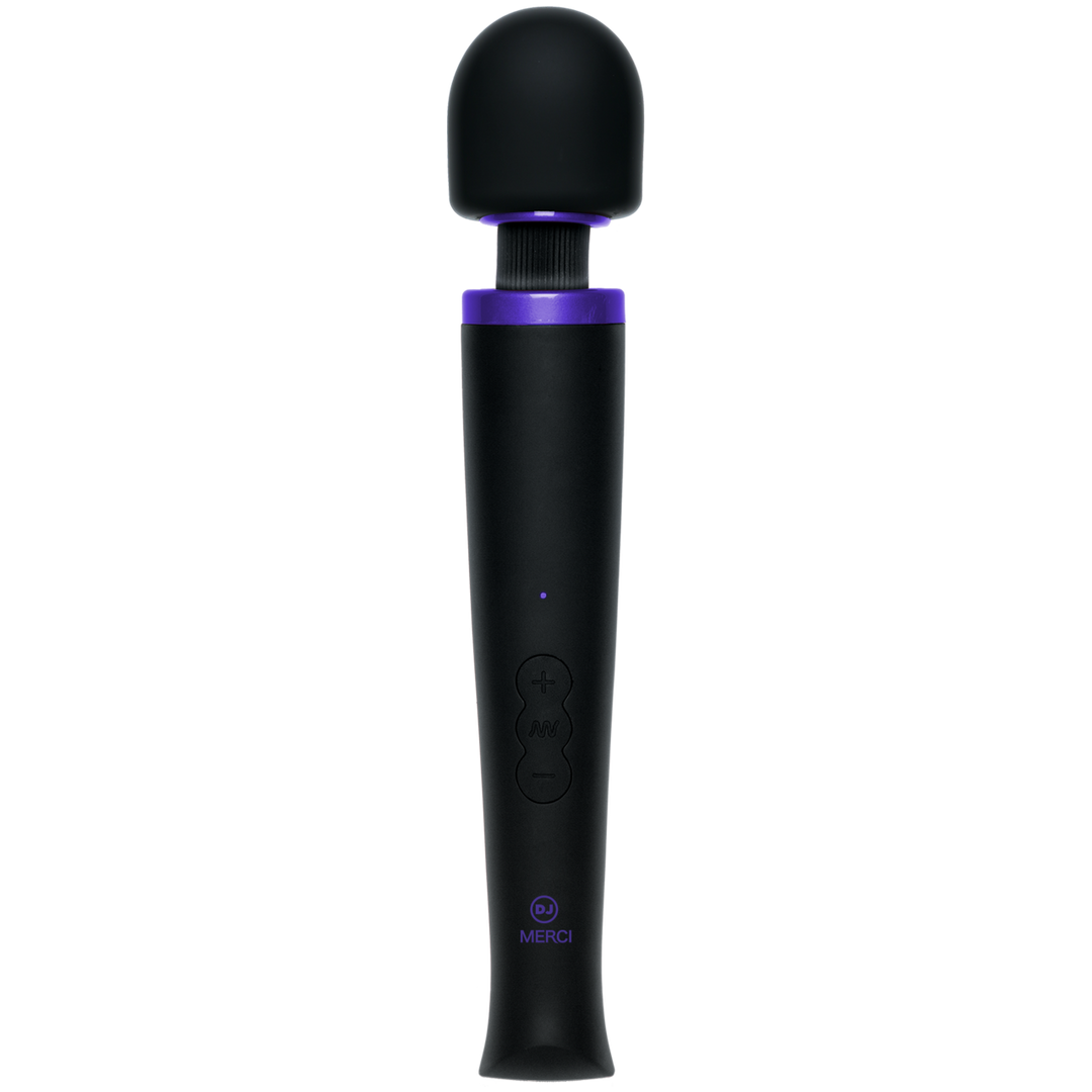 Massagestab Power Wand Silikon mit Akku Schwarz 31,8 x Ø 5,7 cm