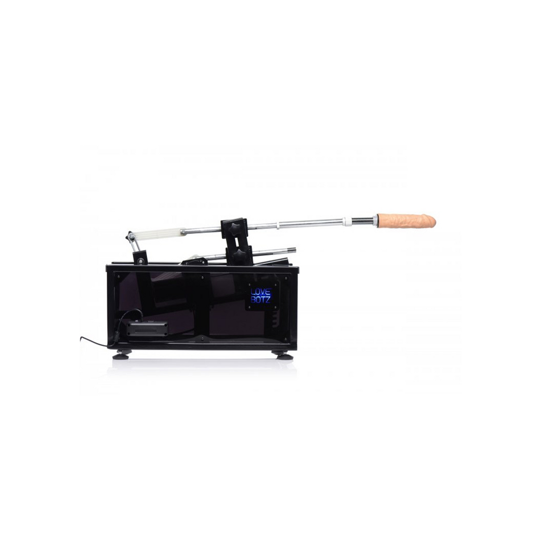 Sexmaschine LoveBotz Athena mit zwei Aufsätzen und verstellbarer Geschwindigkeit Braun 55,9 cm
