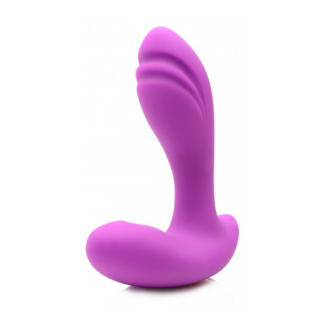 G-Punkt-Vibrator Inmi G-Pearl mit rollenden Perlen Silikon Violett 8,9 x Ø 3,2 cm