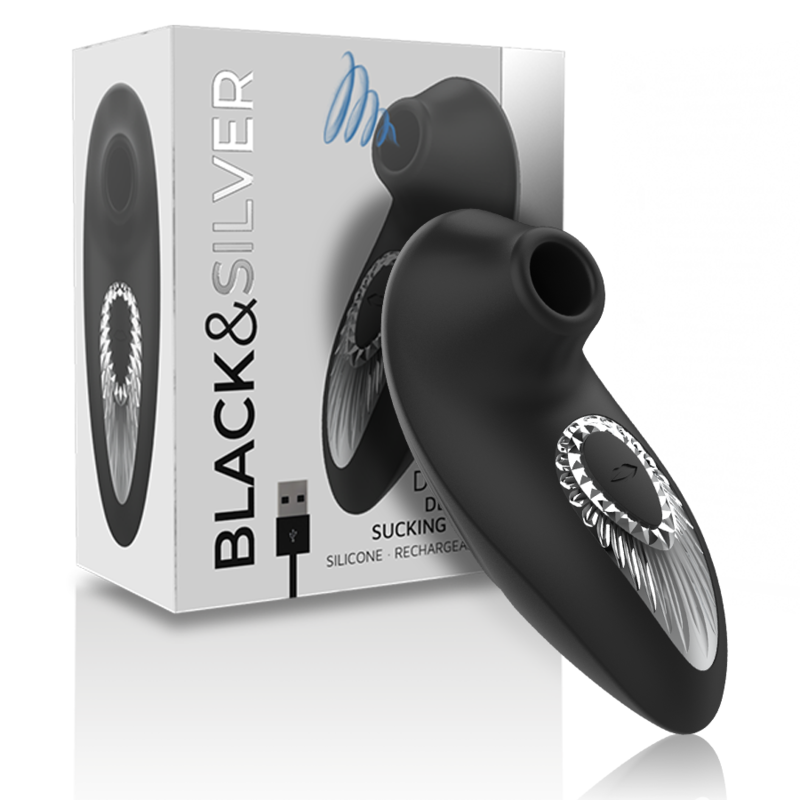 Auflegevibrator Drake Deluxe mit Saugfunktion Schwarz