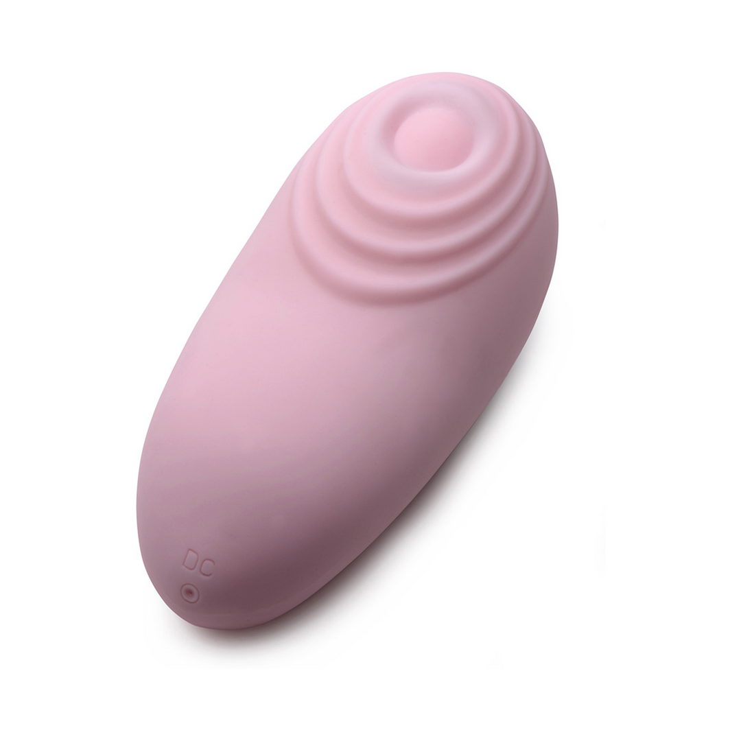 Auflegevibrator Inmi Pleasure Pulse pulsierend Silikon Pink 9,3 x Ø 4 cm