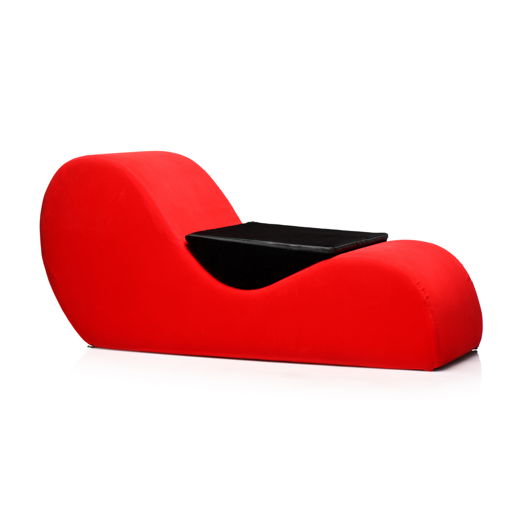 Sexmöbel Bedroom Bliss Love Couch geschwungen Nylon Rot 147 cm