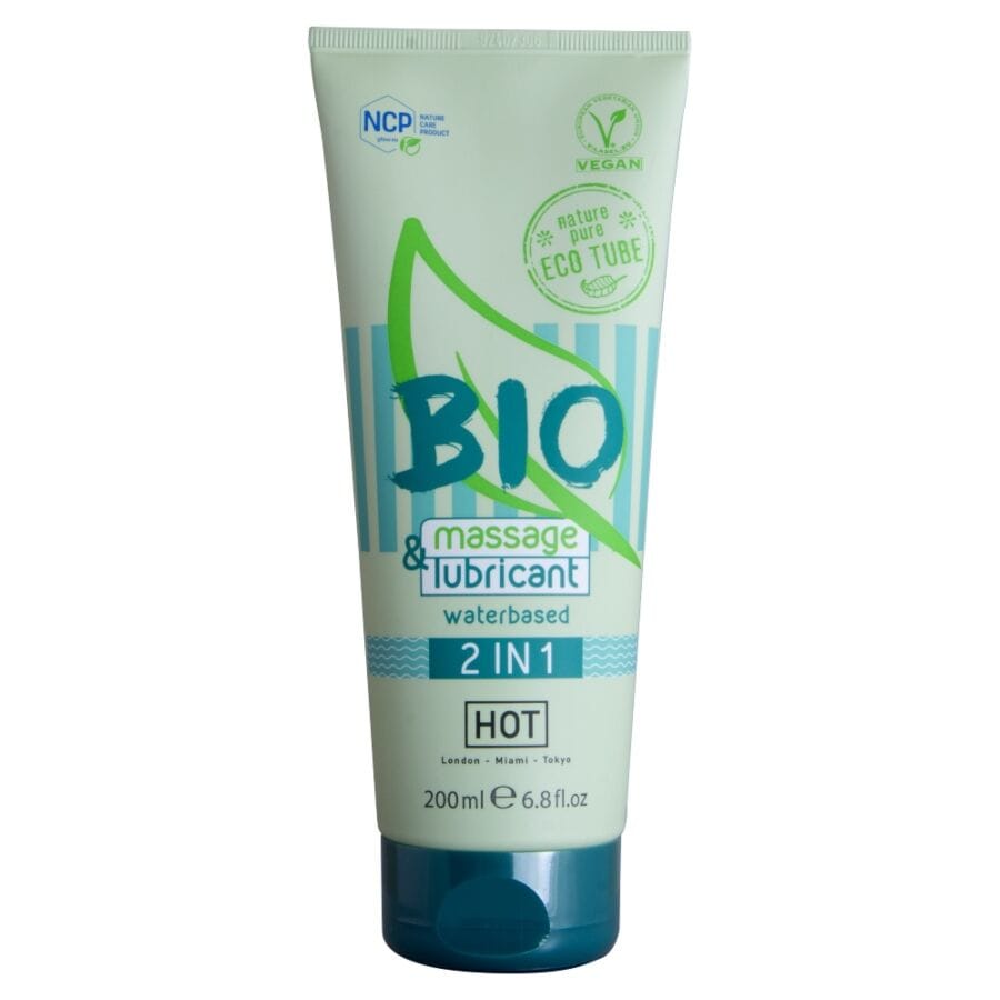 Massage- und Gleitgel Hot Bio Massage 2in1 auf Wasserbasis 200 ml