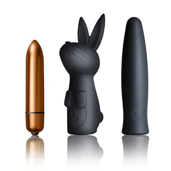 Rocks Off Rabbit Vibrator Silhouette - Dark Desires Set