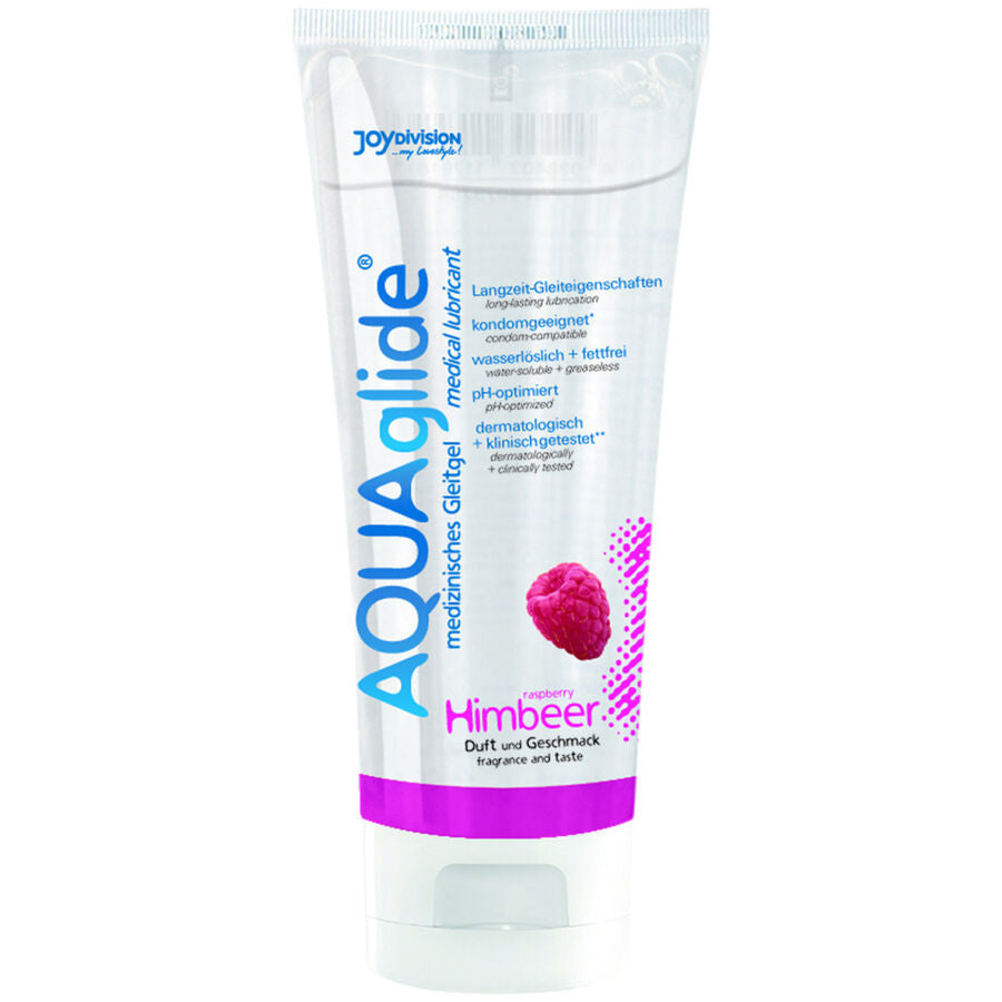 Gleitgel Aquaglide mit Himbeer-Geschmack auf Wasserbasis 100 ml