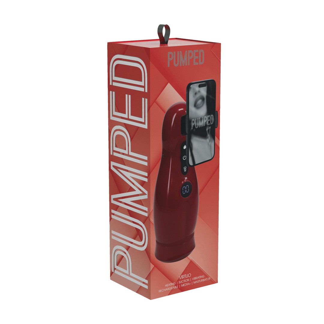 Masturbator Virtuo mit Handyhalterung Rot 15 x 9,8 cm