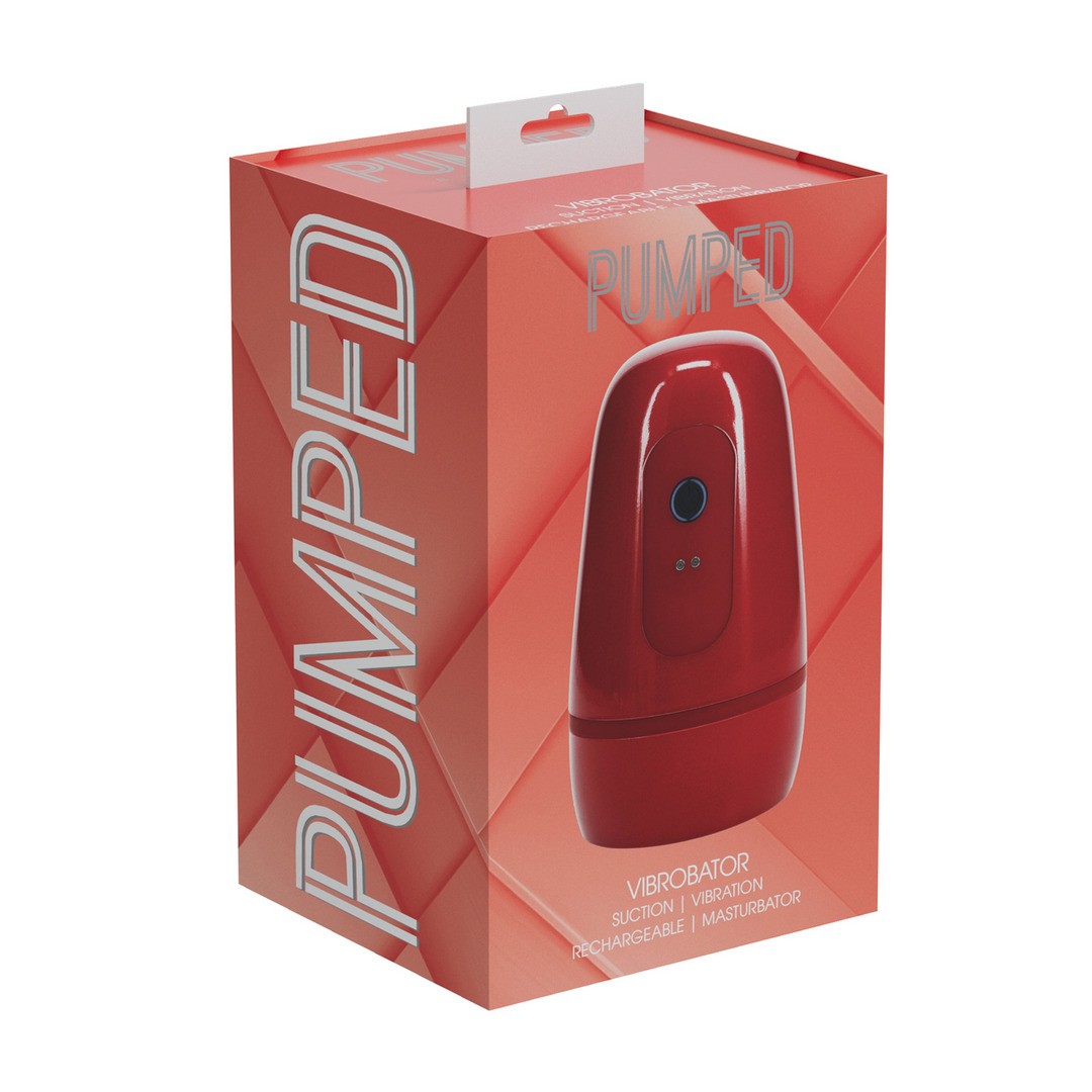 Masturbator Pulsar mit Saugfunktion Rot 10 x 8,6 cm