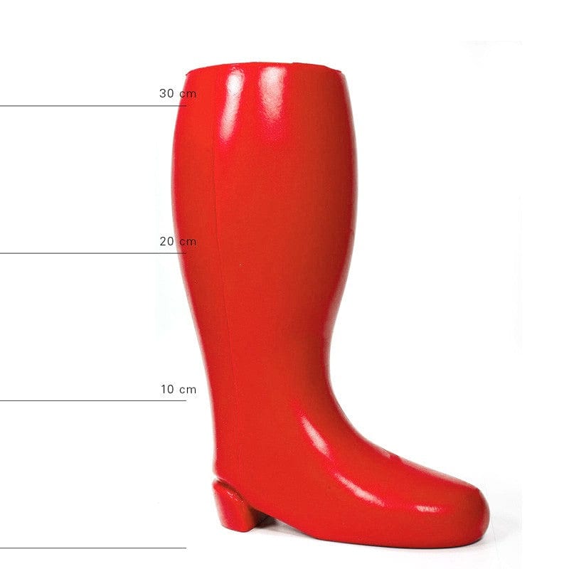All Red Dildo 'Steifer Stiefel' 31 x 12,5 cm