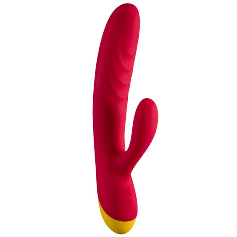 Rabbit-Vibrator Jazz Wiederaufladbarer Hasenvibrator Rot