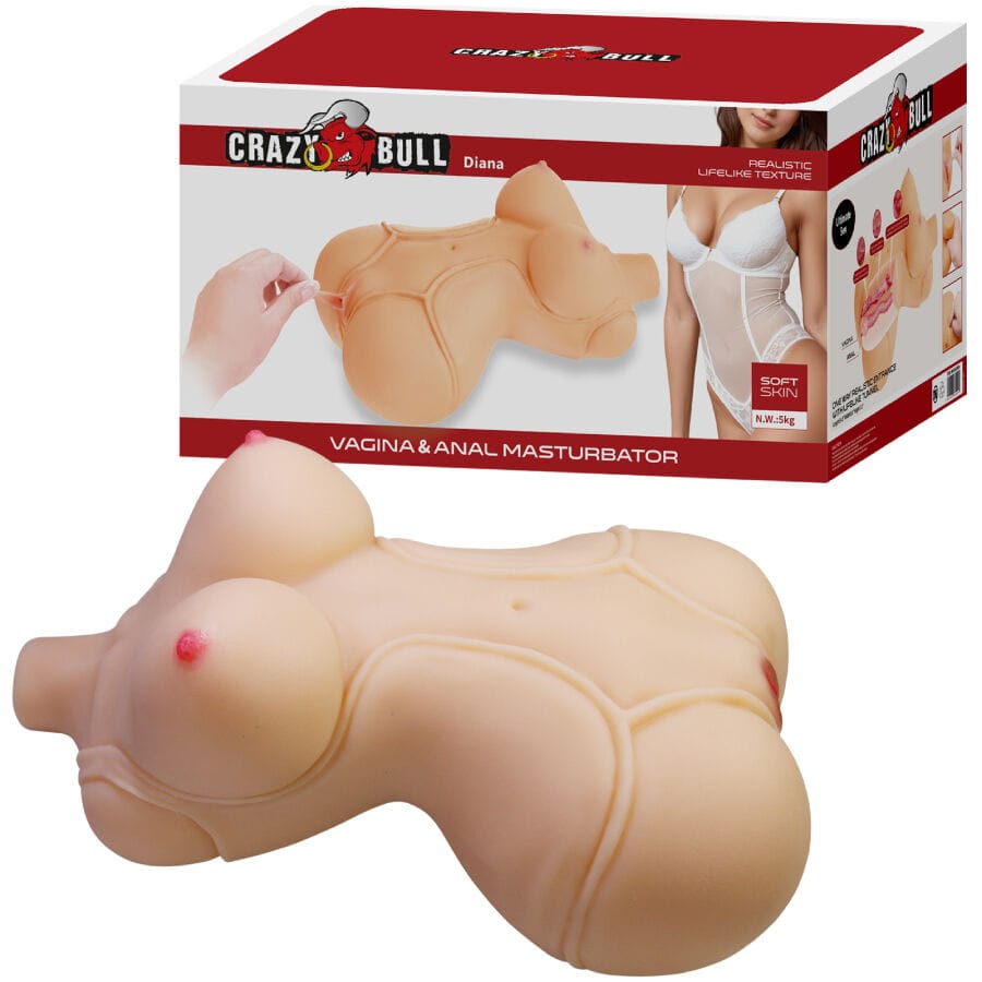 Liebespuppe Diana Torso mit Vagina und Anus Natur 5 kg