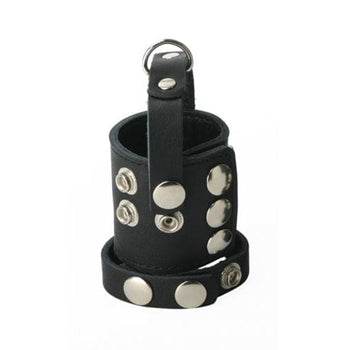 Strict Leather Penisring Enger Penisgurt aus Leder und Ballstretcher