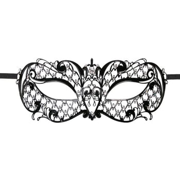 Easytoys SM Maske Venezianische Maske aus Metall in Schwarz