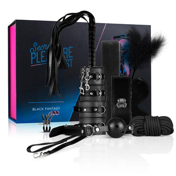 Secret Pleasure Chest Bondage Sets BDSM Bondage Set Fetish Pleasure Fesseln 10 teiliges Bundle Sexspielzeug
