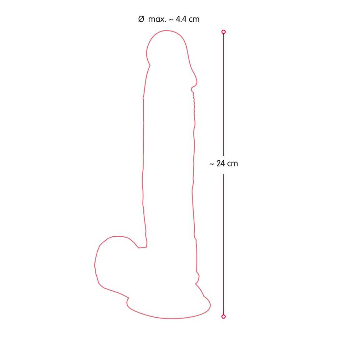 Dildo 11' Squirting Cock with Balls', 27 cm