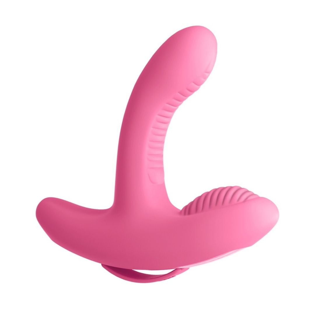 Sweet Smile Stayer: Vibro-Penisring, schwarz