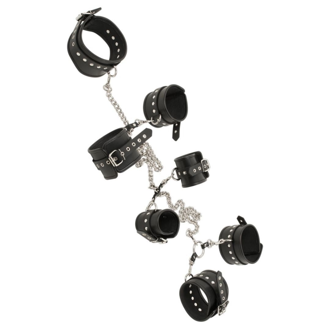 Fessel-Set für Hals, Oberarme, Hände und Füße