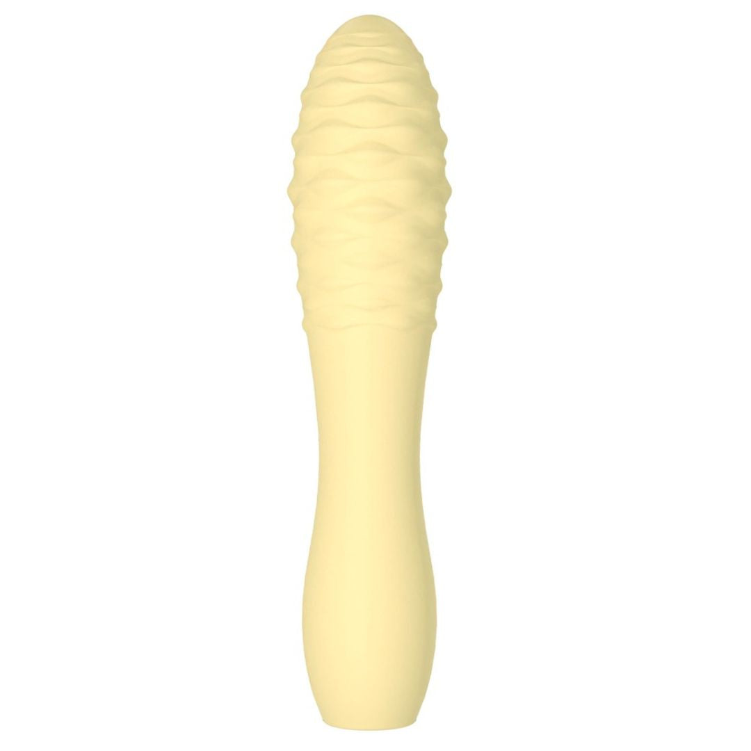 Minivibrator gelb mit Stimulationsnoppen