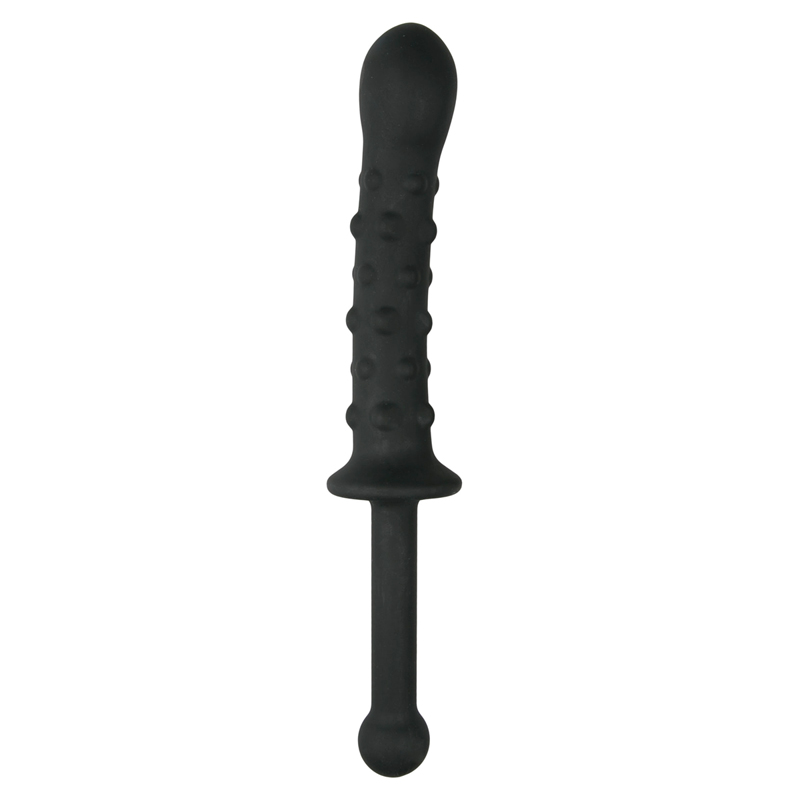 Perfect Fit Armour Knight: Strap-On S/M mit Dildo (hohl), schwarz