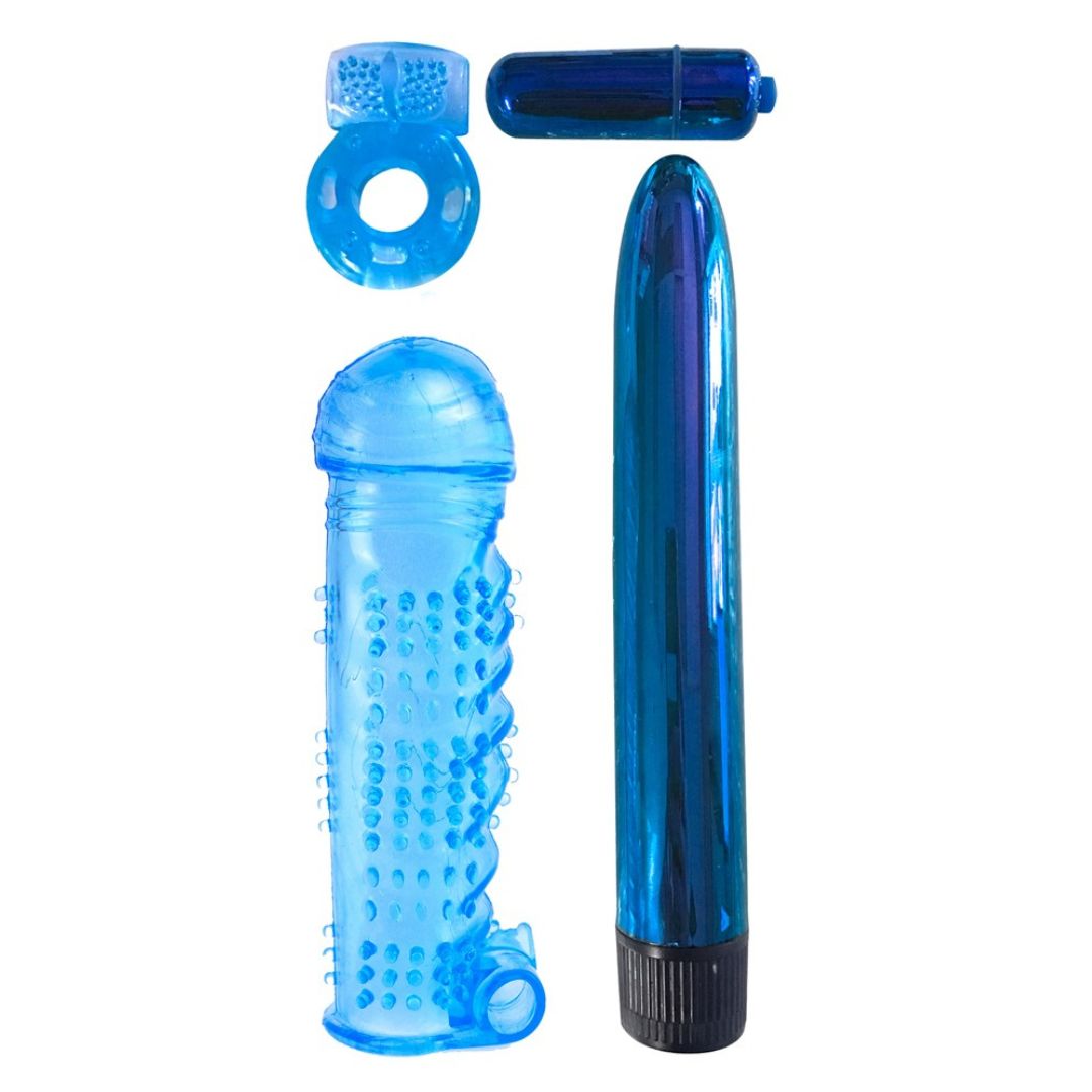 4-teiliges Toy-Set Ultimate Pleasure Couples Kit mit Vibrator