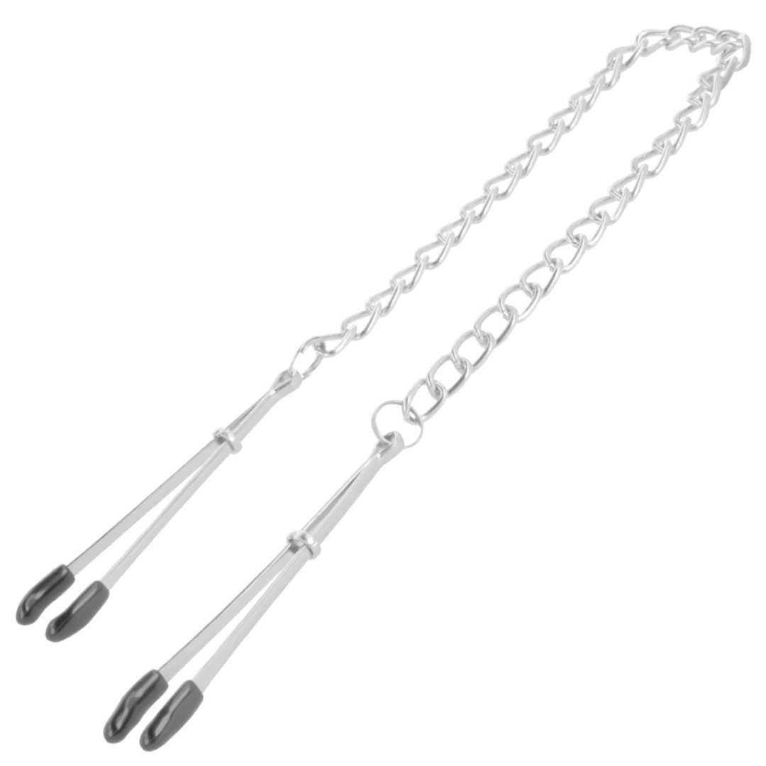 Metall-Nippelklammern mit Kette