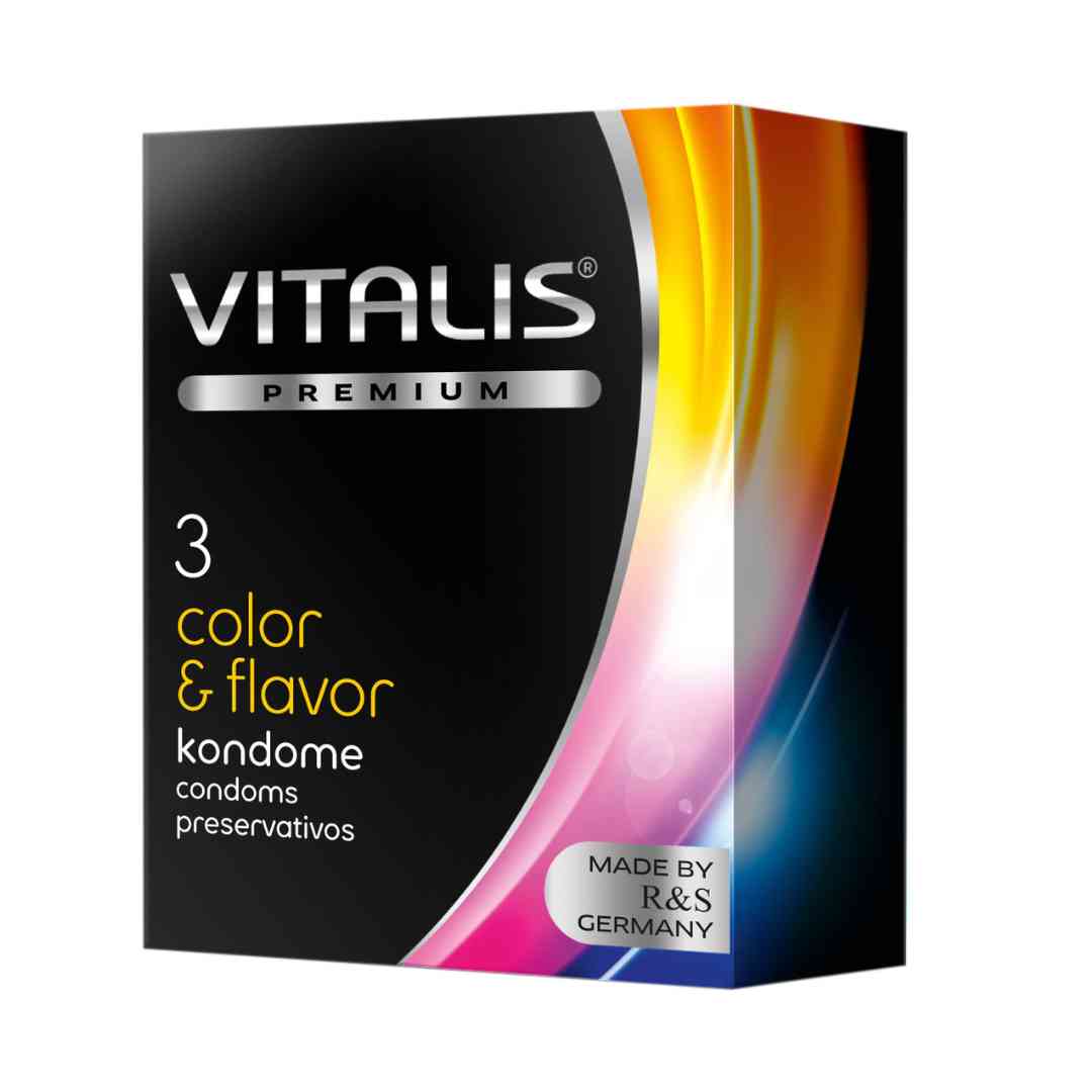 Kondome 'VITALIS colour & flavour'