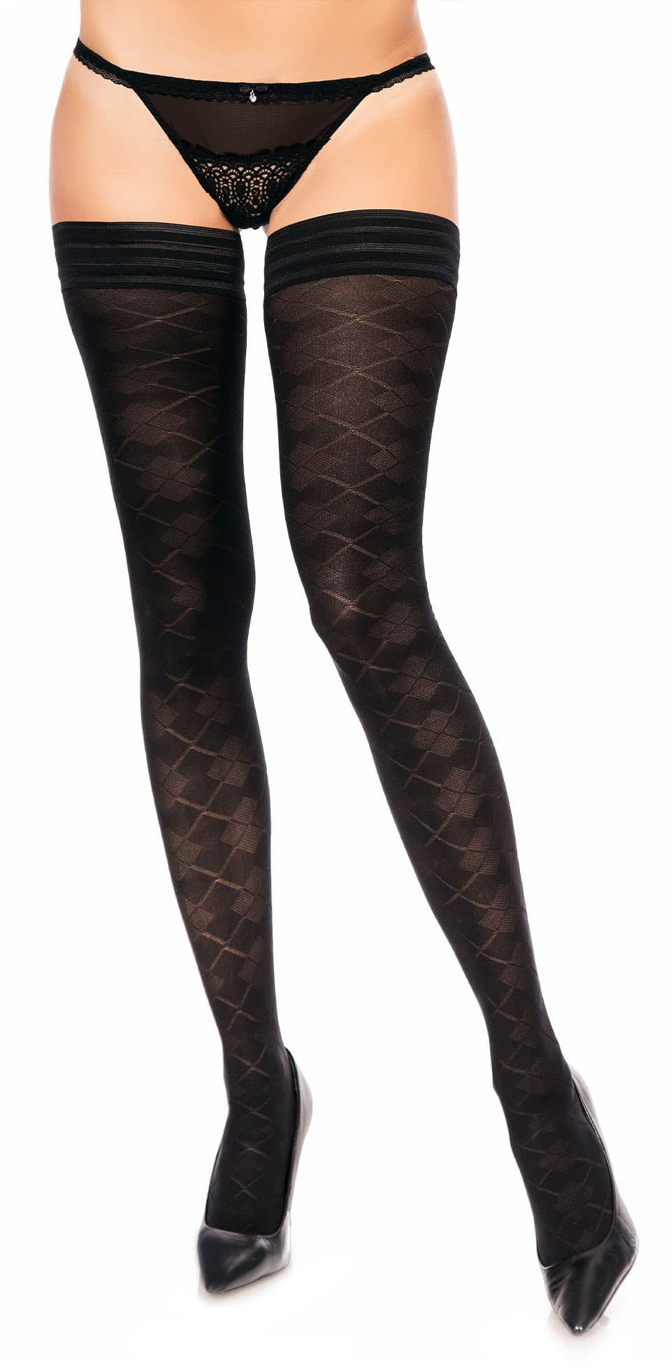 Glamory Dune 50 halterlose Strümpfe | Farbe: Black | Größe: 40-42