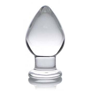 Prisms Erotic Glass Analplug Molten Wide Glass Butt Plug