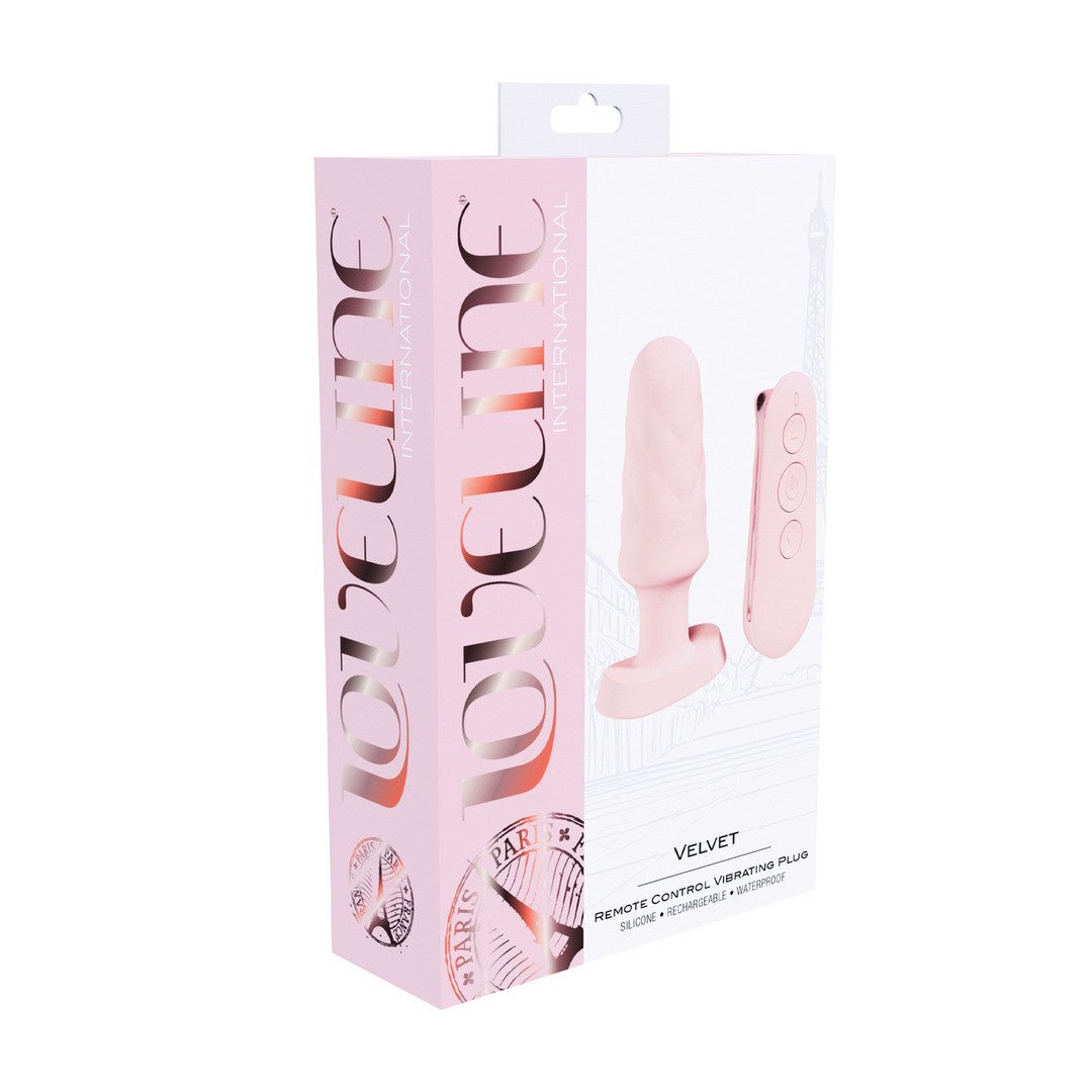 Analvibrator Velvet mit Fernbedienung Rosa 8,5 x 3,3 cm